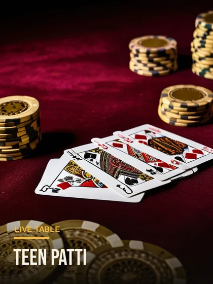 Teen Patti hand dealt at a FairPlay live dealer table